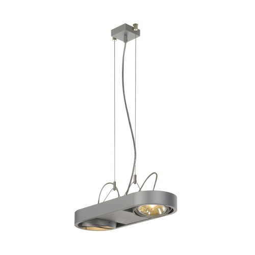 Slv Aixlight R Duo Qrb Pendelleuchte Rund Silbergrau Qrb