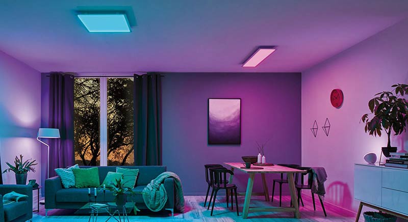 LED-Panel mit Rainbow Effekten