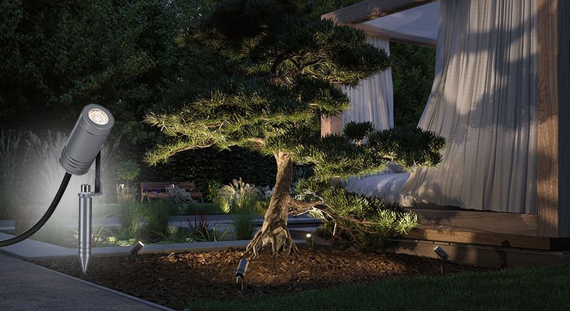 Erdspießleuchten für den Garten