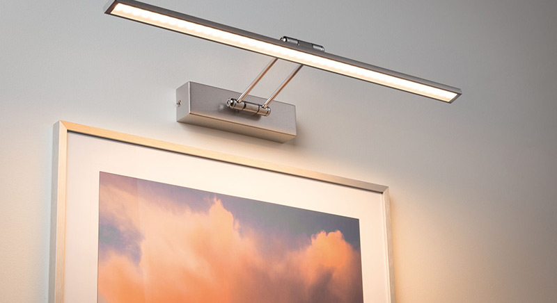 Bilderleuchten im Wohnzimmer