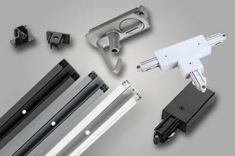 Stromschienen und Zubehör für SLV 1-Phasen Schienensystem Stromschienen und Zubehör für SLV 1-Phasen Schienensystem