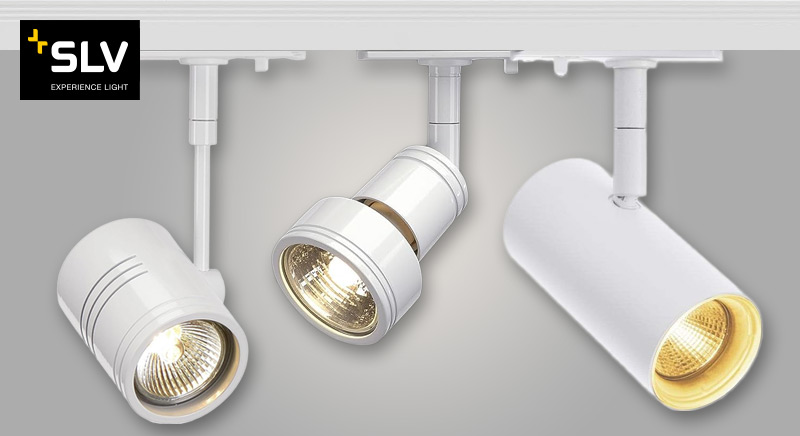 SLV 1-Phasen LED-Spots weiß für 1-Phasen Stromschiene