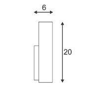 LED SAIL 1 Wandleuchte, halbrund, schwarz, 1x3W LED, 3000K