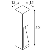 RUSTY® SLOT 50 Outdoor Standleuchte E27 TC-DSE max. 11W IP44 FeCSi-Stahl gerostet Höhe 50cm