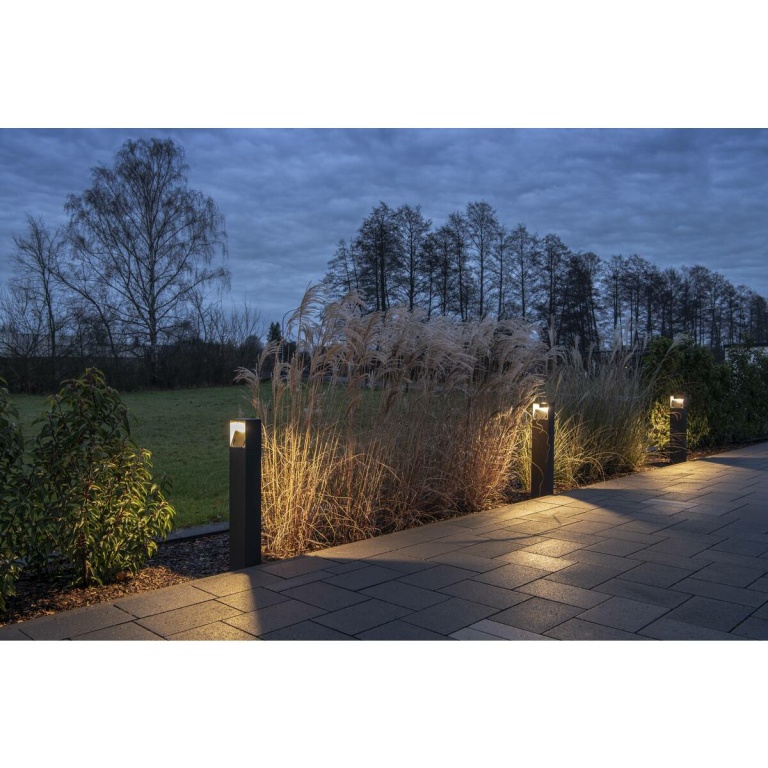 SLV Outdoor LED Standleuchte LOGS 70 anthrazit IP65 9.5W 3000K 570lm IK04 230V