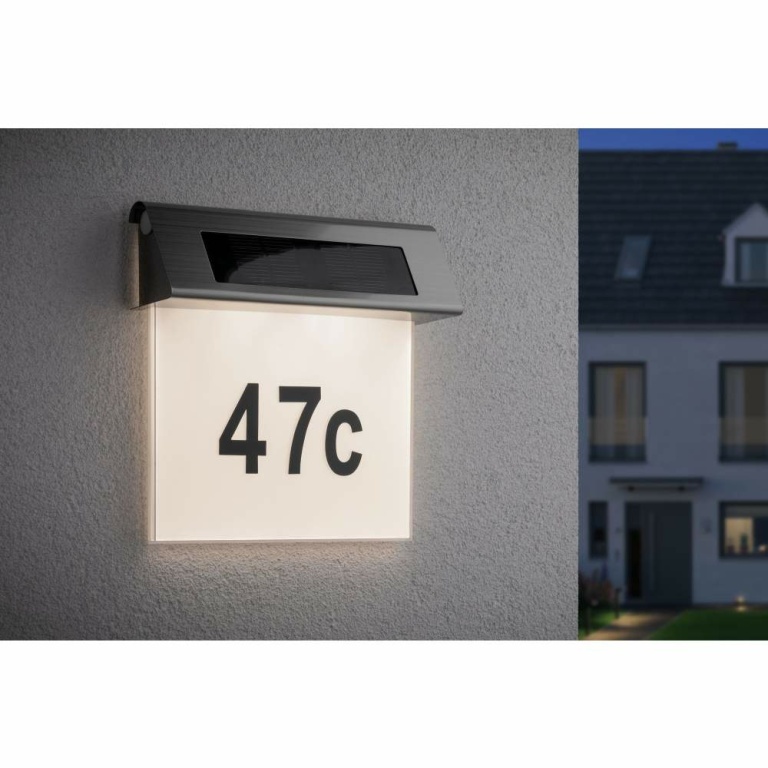 Paulmann Outdoor Solar LED Hausnummernleuchte Special Line IP44 inkl. Zahlen & Buchstaben