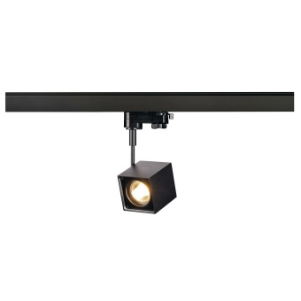 SLV LED 3-Phasen Schienenspot ALTRA DICE schwarz eckig GU10 QPAR51 max. 50W inkl. 3P.-Adapter