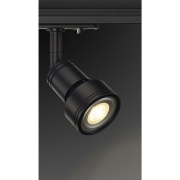 1-Phasen Hochvolt-Set schwarz 2x1m Stromschiene + 3x PURI Spot + GU10 LED Leuchtmittel