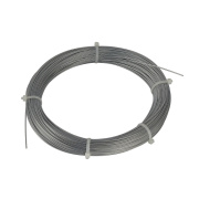 Stahlseil 0,75mm mit PVC-Ummantelung, 100m Ringe, verzinkt