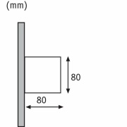 LED Außenwandleuchte Cybo Grau Up & Down IP65 eckig 2700K 2x3,5W