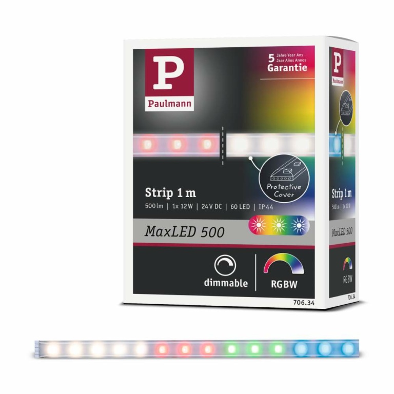 Paulmann 70634 RGBW Lampen1a 500 12W 1m MaxLED | Strip beschichtet LED