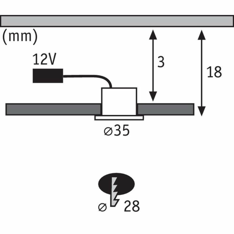 Paulmann Möbeleinbauleuchten-Set Micro Line Mini LED