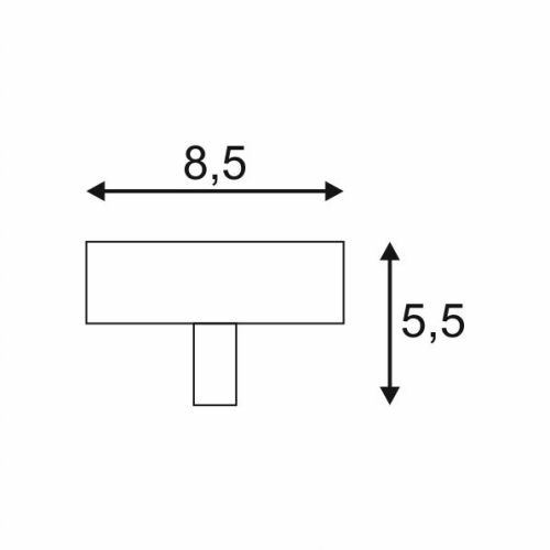 SLV Deckenrosette GLENOS, mattweiss, 8,5x8,5x2,7cm, mit Zugentlastung
