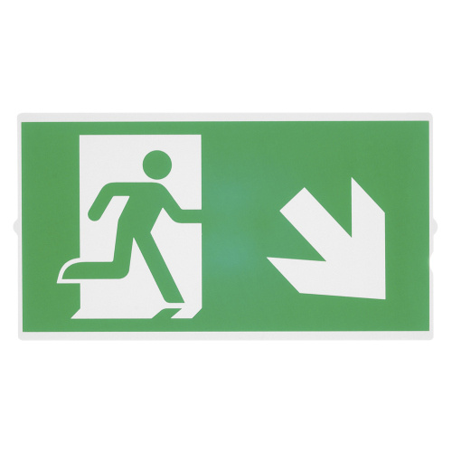 SLV P-LIGHT Emergency Series Stair Signs for Exit Wall, Ceiling, Pendant, small, green