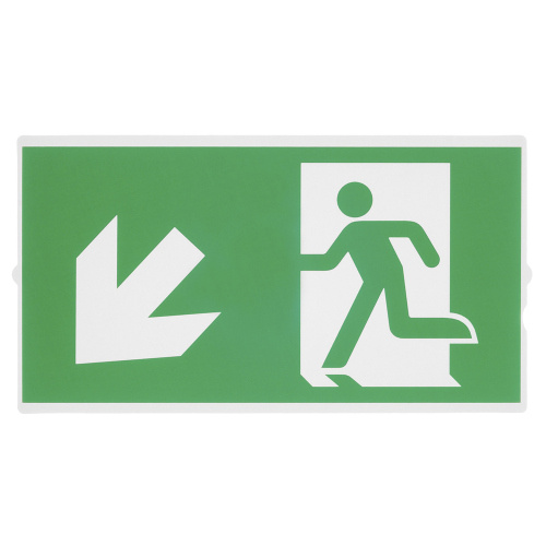 SLV P-LIGHT Emergency Series Stair Signs for Exit Wall, Ceiling, Pendant, small, green