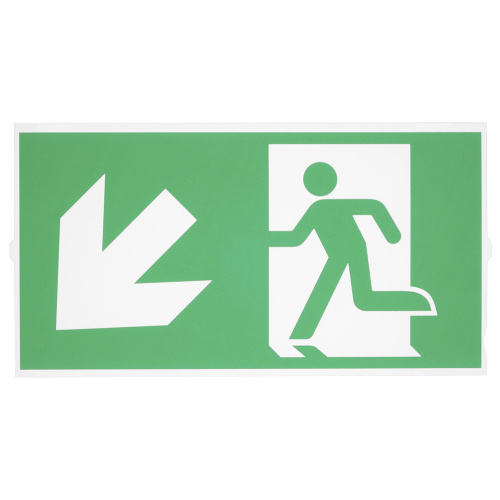 SLV P-LIGHT Emergency Series Stair Signs for Exit Wall, Ceiling, Pendant, big, green