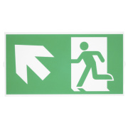 P-LIGHT Emergency Series Stair Signs for Exit Wall, Ceiling, Pendant, big, green