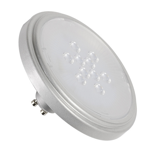 SLV QPAR111 Retrofit LED Leucht- mittel, GU10, 4000K, 25°, silbergrau