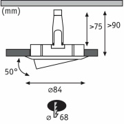 Einbauleuchte Nova rund Alu 1er-Set