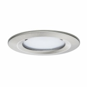 LED Einbauleuchte Nova Plus Coin Basisset 3er Set IP44 ultraflach rund Eisen gebürstet dimmbar 230V