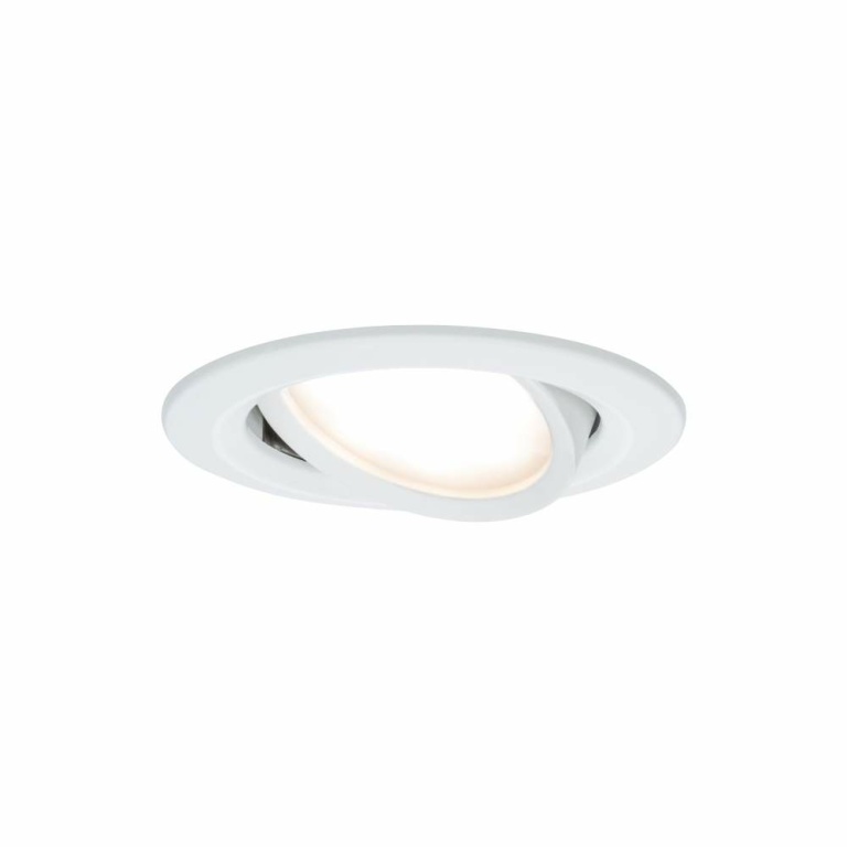 Paulmann LED Einbauleuchte Nova Plus Coin Basisset 3er Set rund 6W IP23 Weiß matt schwenkbar dimmbar 230V