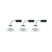 LED Einbauleuchte Nova Plus Coin Basisset 3er Set rund 6W IP23 Weiß matt schwenkbar dimmbar 230V