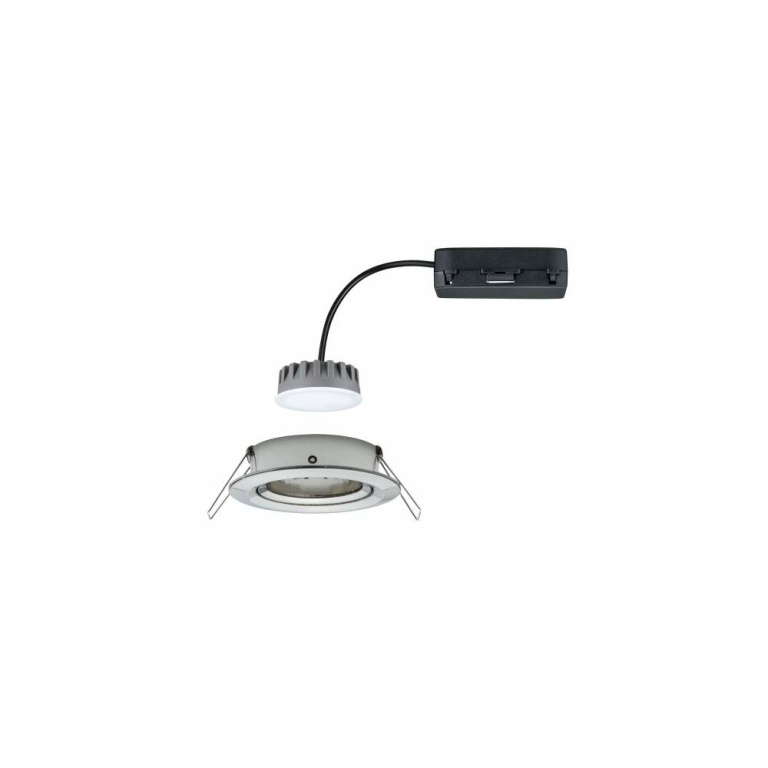 Paulmann LED Einbauleuchte Nova Plus Coin dimmbar schwenkbar Eisen gebürstet 230V