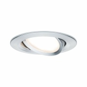 LED Einbauleuchte Nova Plus Coin Einzelleuchte schwenkbar dimmbar rund 6W IP44 Alu gedreht 2700K 230V