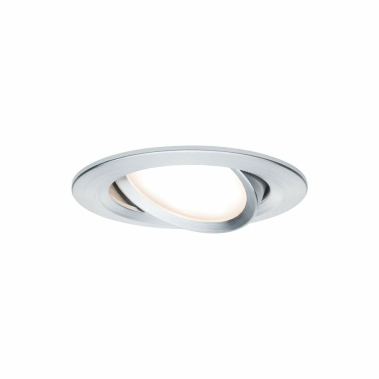 Paulmann LED Einbauleuchte Nova Coin Basisset 3er Set rund 6W IP23 Alu gedreht dimmbar schwenkbar 2700K 230V