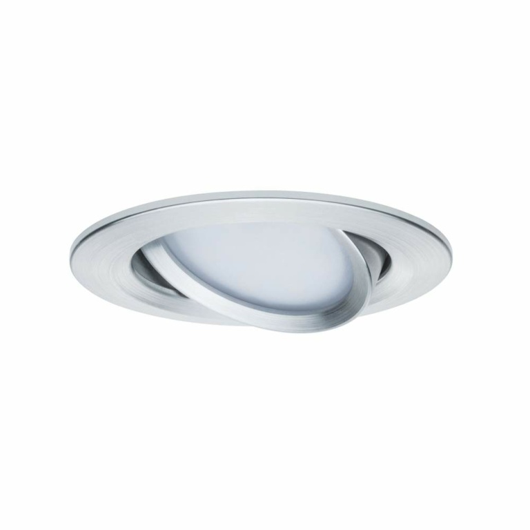 Paulmann LED Einbauleuchte Nova Coin Basisset 3er Set rund 6W IP23 Alu gedreht dimmbar schwenkbar 2700K 230V