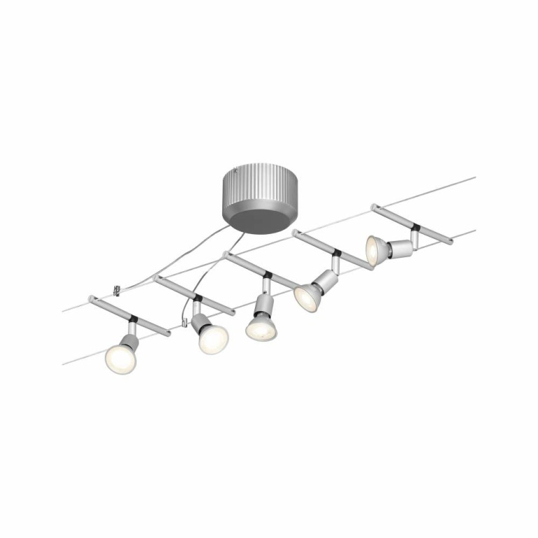 Paulmann LED Seilsystem Spice SaltLED Basisset GU5,3 max. 5x10W 230/12V Chrom matt