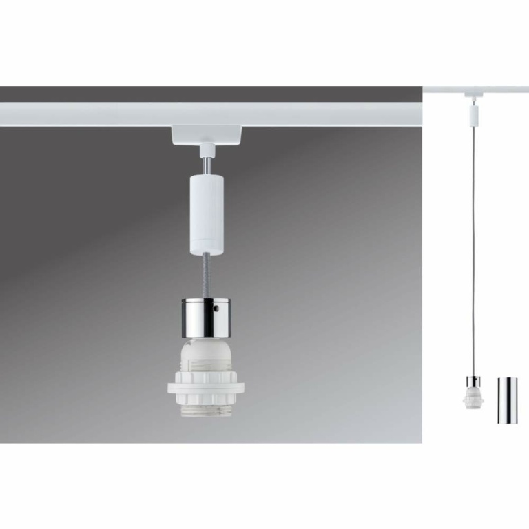 Paulmann URail 2Easy Basic Pendel weiß chrom E27 max. 20W