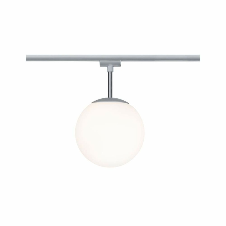 Paulmann URail Schienenspot Ceiling Globe mit Opalglas Schirm E14 max. 10W chrom matt 230V