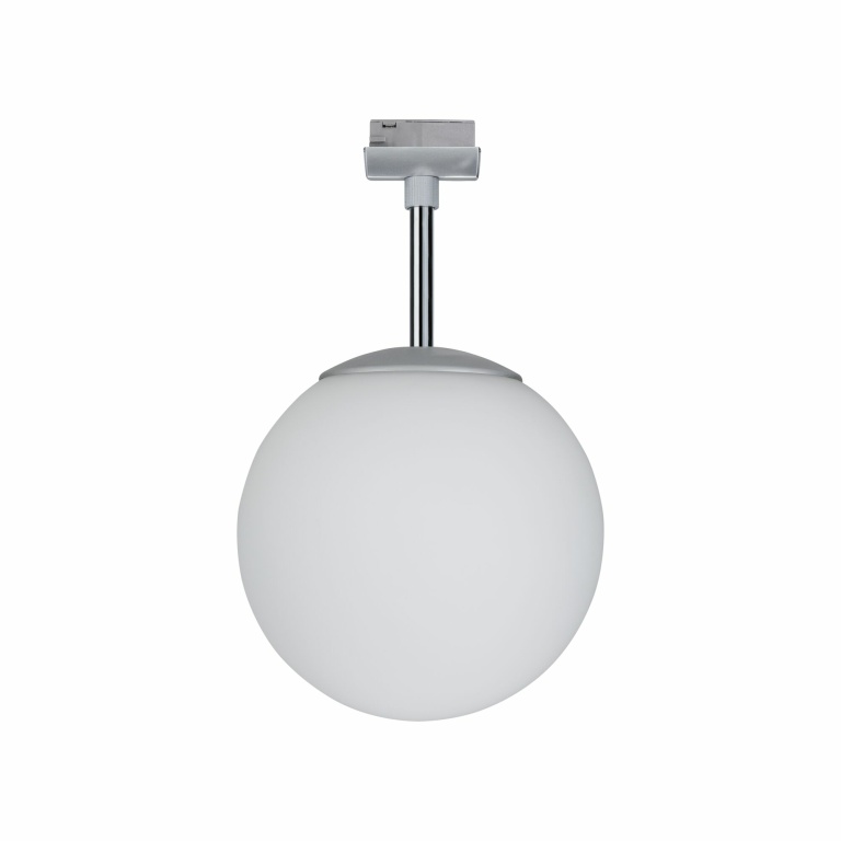 Paulmann URail Schienenspot Ceiling Globe mit Opalglas Schirm E14 max. 10W chrom matt 230V