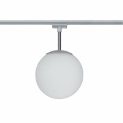 URail Schienenspot Ceiling Globe mit Opalglas Schirm E14 max. 10W chrom matt 230V