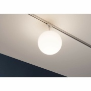 URail Schienenspot Ceiling Globe mit Opalglas Schirm E14 max. 10W chrom matt 230V