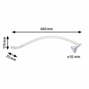 LED Schrankaufbauleuchte Galeria Assitent II Chrom 2er-Set mit Türkontakt inkl. Trafo