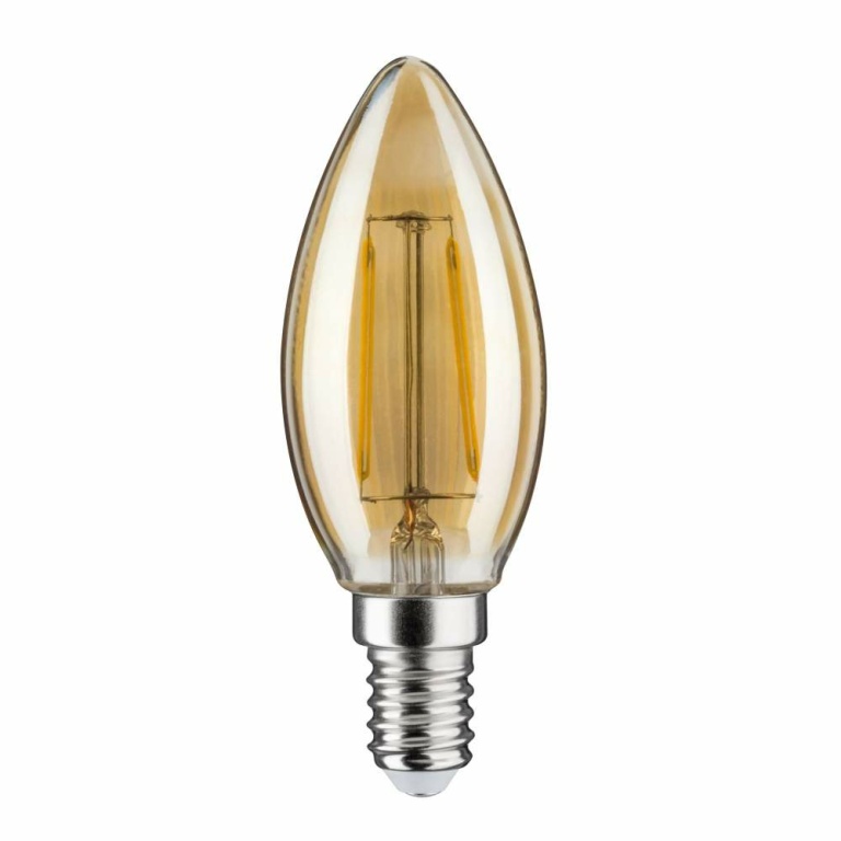 Paulmann LED Vintage-Kerze 2W E14 Gold Goldlicht