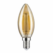 LED Vintage-Kerze 2W E14 Gold Goldlicht