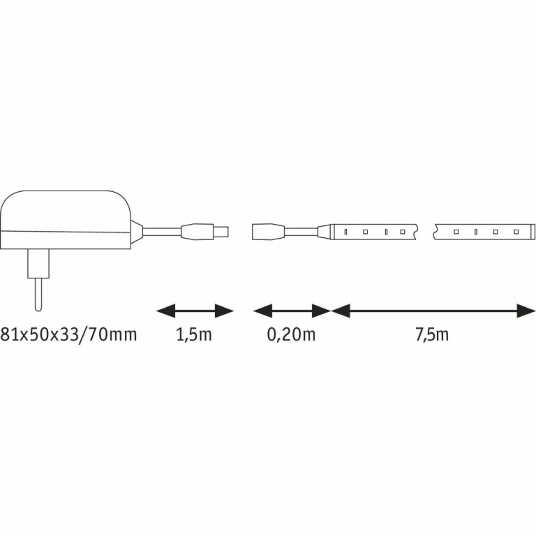 Paulmann SimpLED Strip Set 7,5m 20W Warmweiß