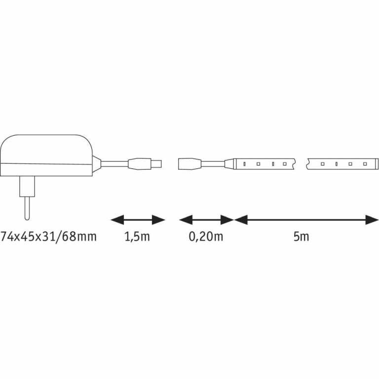 Paulmann SimpLED Strip Set 5m 17W Tageslichtweiß