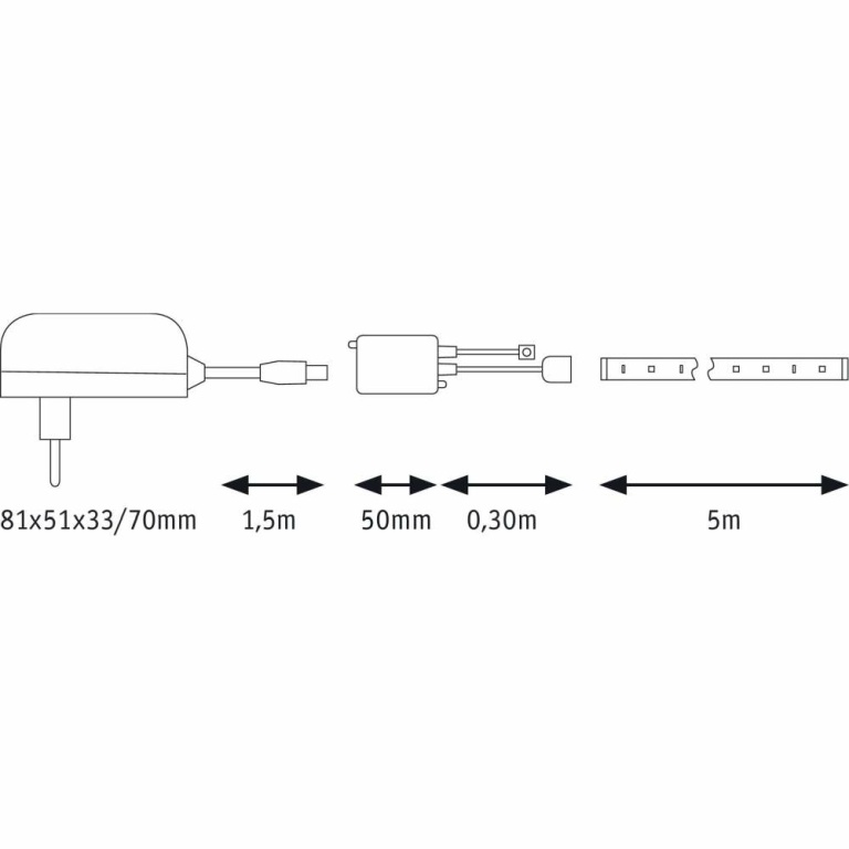 Paulmann SimpLED Strip Set 5m 20W RGB