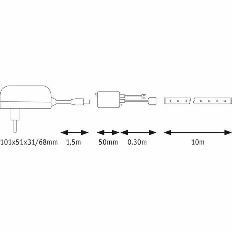 Paulmann SimpLED Strip Set 10m 28W RGB