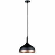 Neordic Pendelleuchte Embla E27 max. 20W Schwarz/Kupfer matt dimmbar Metall 1-flammig