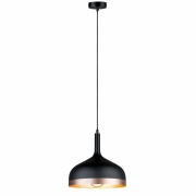 Neordic Pendelleuchte Embla E27 max. 20W Schwarz/Kupfer matt dimmbar Metall 1-flammig