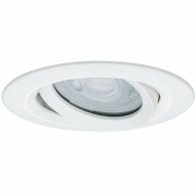 LED Einbauleuchte Nova Plus schwenkbar IP65 rund 93mm GU10 7W 460lm 230V dimmbar 2700K Weiß matt