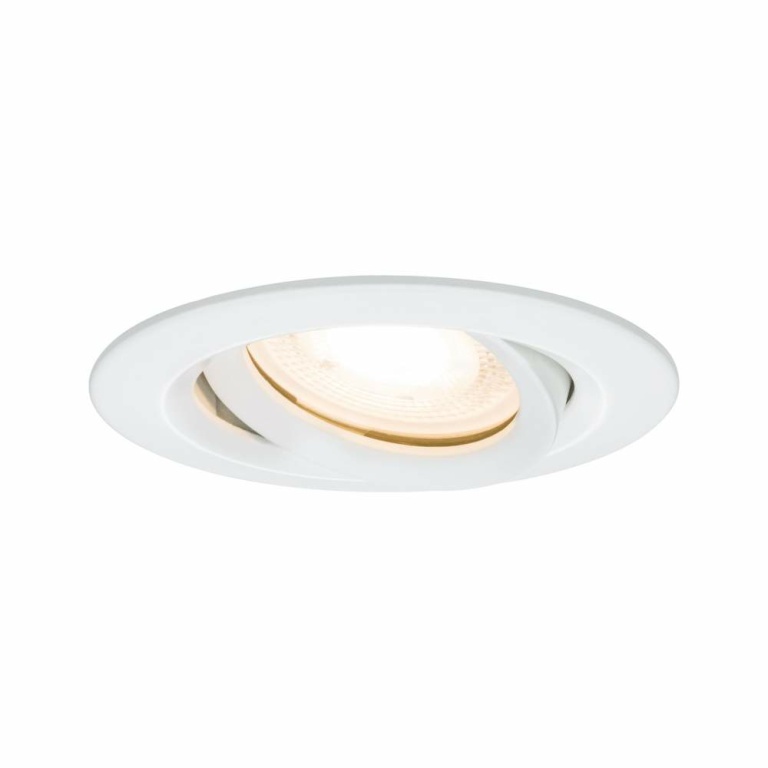 Paulmann LED Einbauleuchte Nova Plus Basisset schwenkbar IP65 rund 93mm GU10 3x7W 460lm 230V dimmbar 2700K Weiß matt