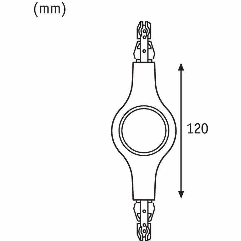 Paulmann URail LED Verbinder Weiß 2700K 5,3W Linienverbinder beleuchtet