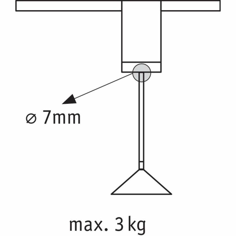 Paulmann URail Pendeladapter Universal Weiß max. 100W