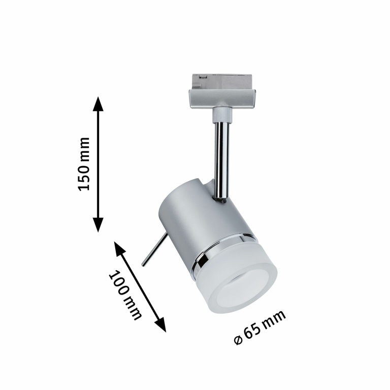 Paulmann URail Spot Pipe GU10 max. 10W chrom matt